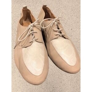 UGG Australia Marji Snake Leather Oxford Flat Shoes Women's Size 6